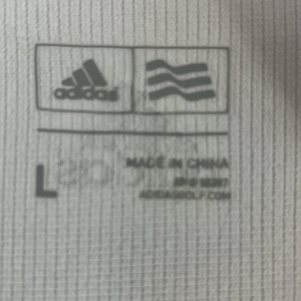 Adidas Long Sleeve Zip Front Golf Jersey. Size L - Picture 5 of 8